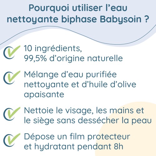 Eau nettoyante biphase